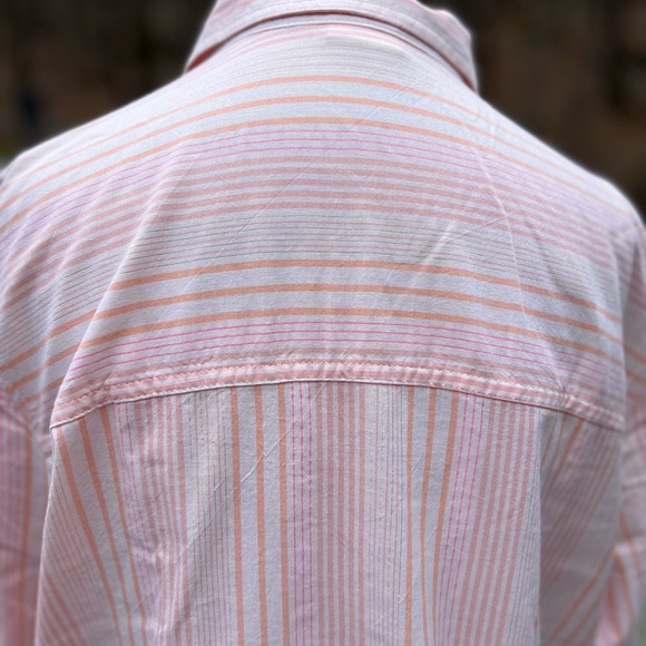 Gap easy stripe shirt. Color multi pink stripe. Size XL in excellent con… - Picture 4 of 14